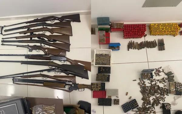 Polícia apreende grande quantidade de armas e munições sem registro no interior de SP