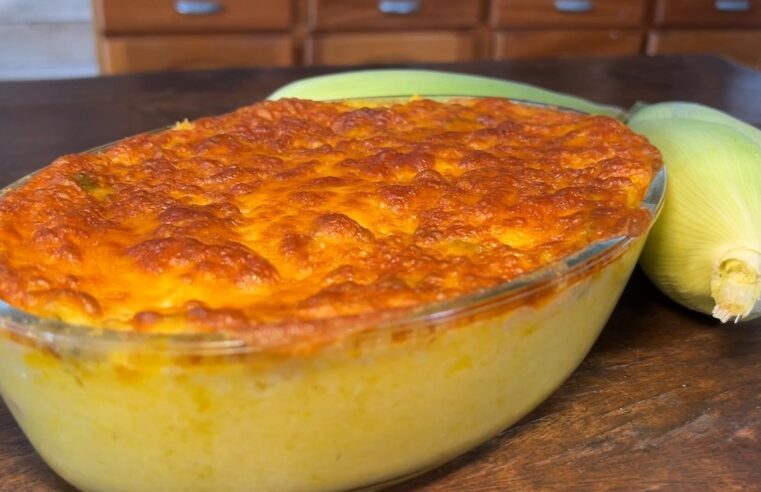 Receita Nosso Campo: aprenda a fazer bolo de milho salgado com queijo e linguiça