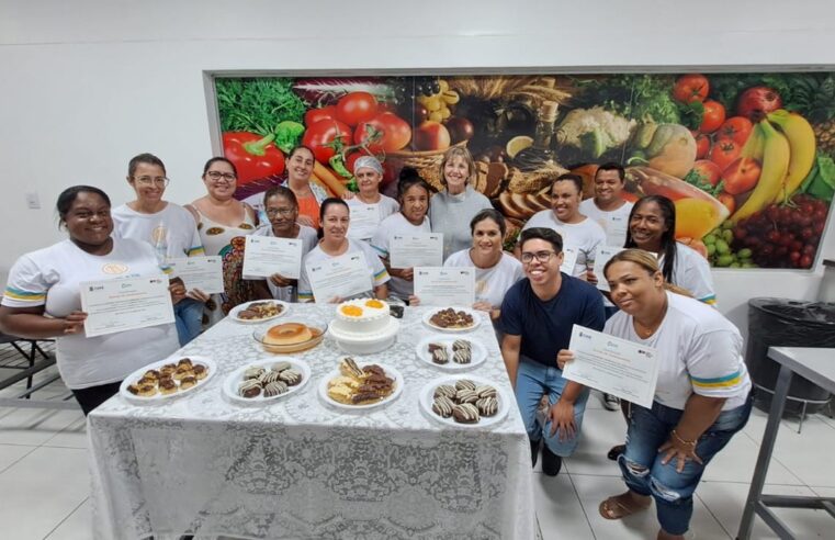 Unidade do Cozinhalimento de Tupã forma duas turmas de confeitaria