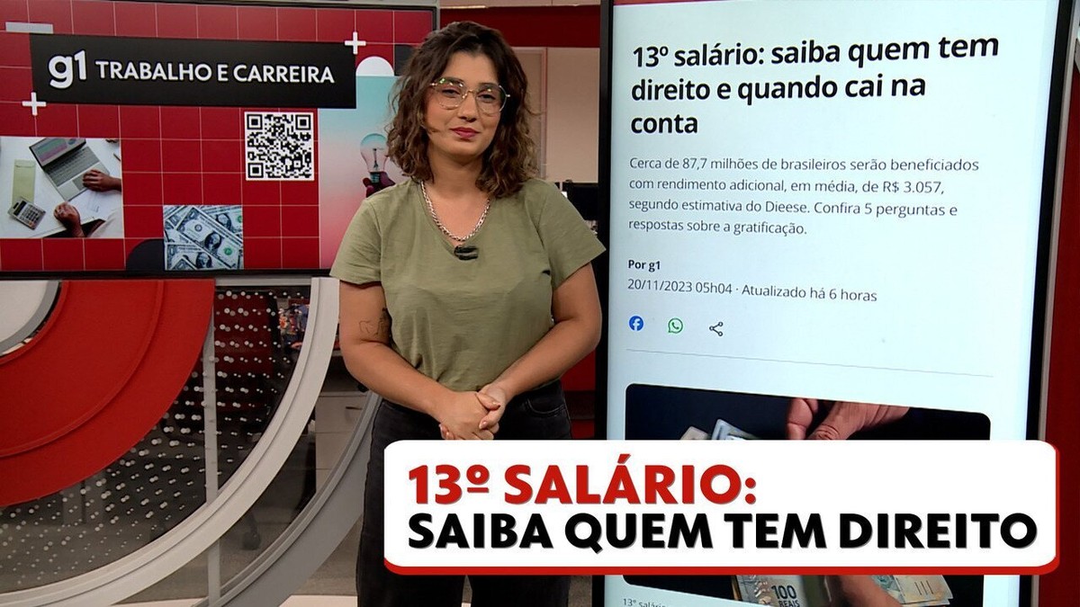 Prazo para pagamento da 2ª parcela do 13º salário termina nesta quarta-feira; veja o que fazer se você não receber | Trabalho e Carreira