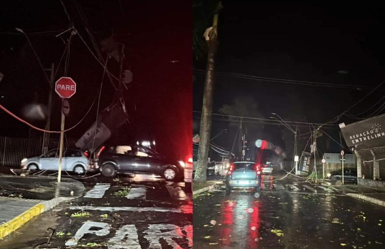 Temporal provoca estragos em Lençóis Paulista