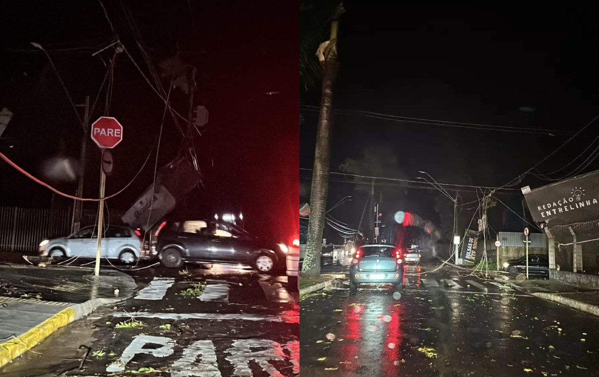 Temporal provoca estragos em Lençóis Paulista