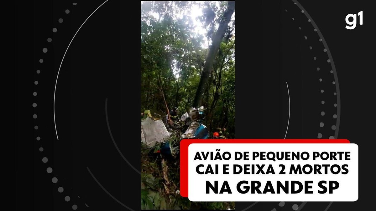 Avião de pequeno porte cai e deixa dois mortos na Grande SP | São Paulo