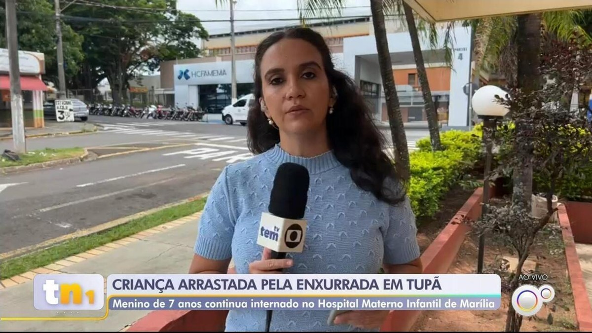 Criança arrastada por enxurrada em Tupã teria ficado cerca de 20 minutos debaixo d'água