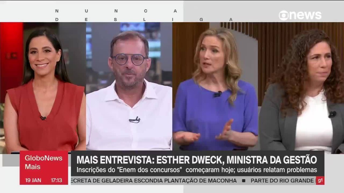 Já temos mais de 100 mil inscritos, diz ministra Esther Dweck sobre Enem dos Concursos | Blog Ana Flor