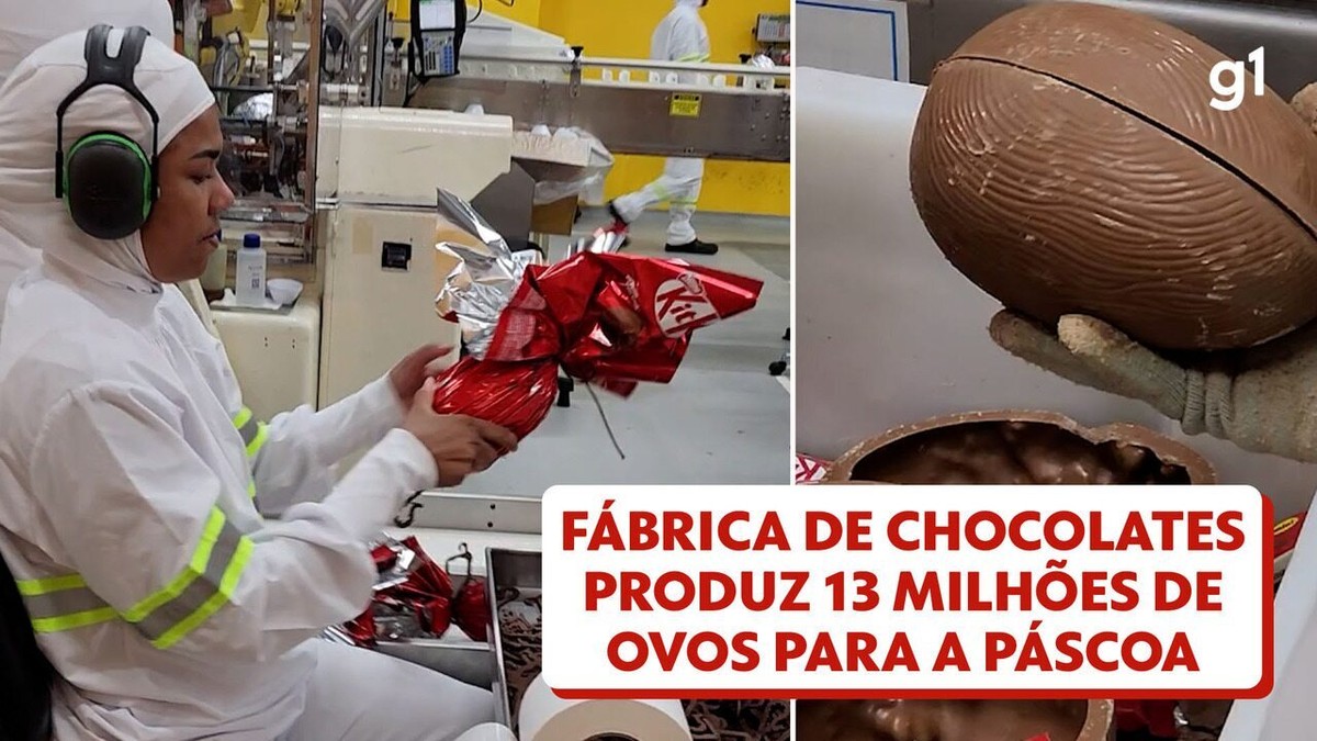 Maior fábrica de chocolates de América Latina produz 13 milhões de ovos e já está pronta para a Páscoa | Espírito Santo