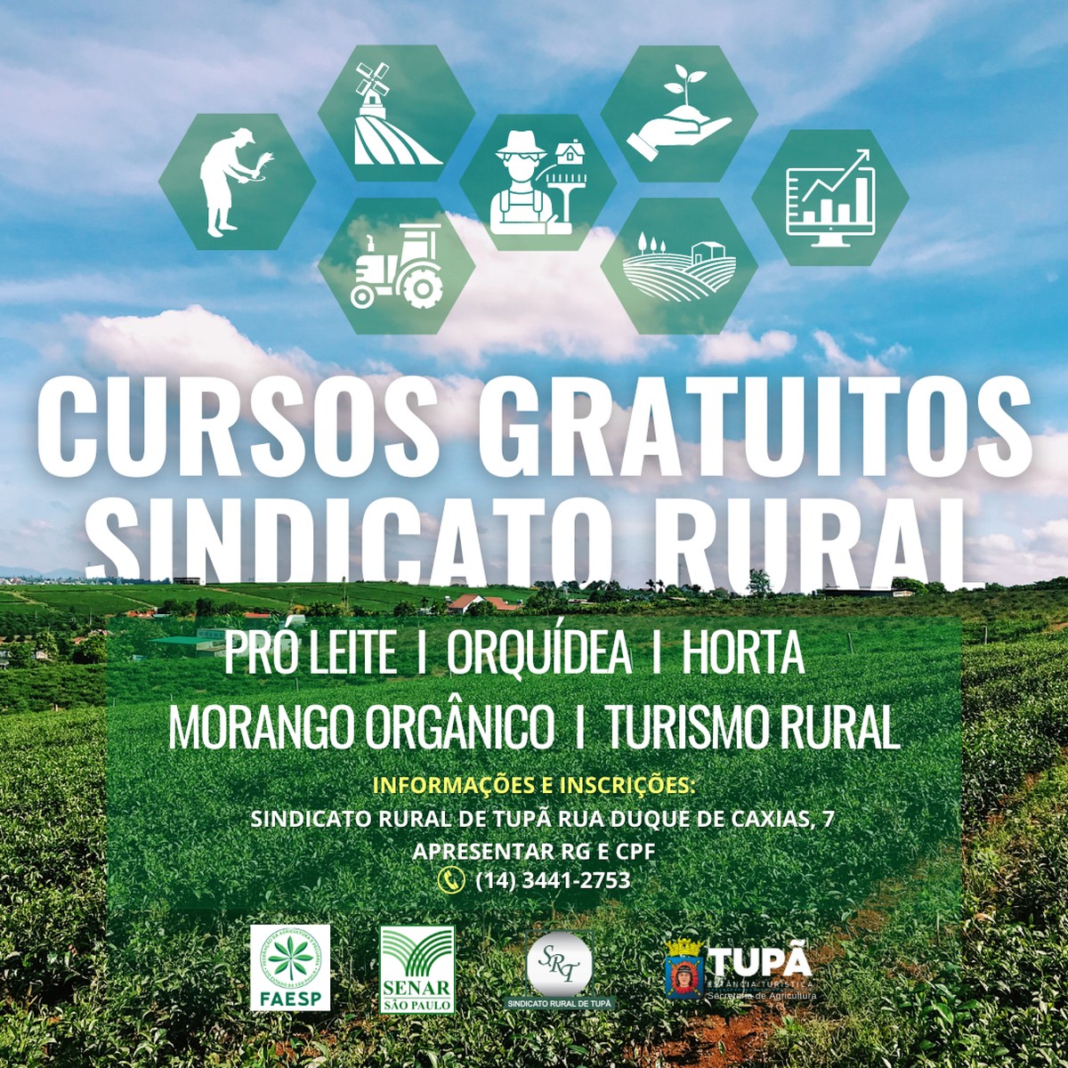 Sindicato Rural está com inscrições abertas para 5 cursos | Tupã é minha cidade