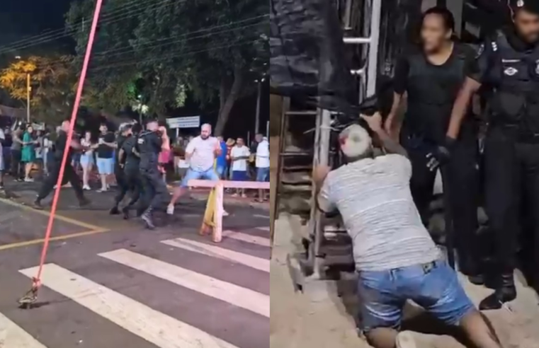 Vídeo mostra momento em que homem é agredido por seguranças durante festa de réveillon em Salto Grande | Bauru e Marília