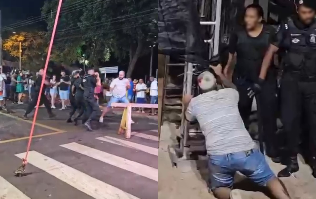 Vídeo mostra momento em que homem é agredido por seguranças durante festa de réveillon em Salto Grande | Bauru e Marília