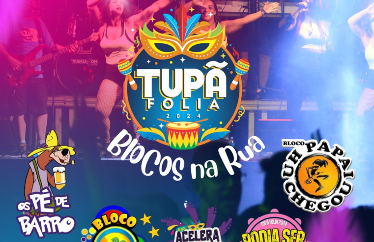 Organização de blocos de carnaval promete animar o Tupã Folia 2024