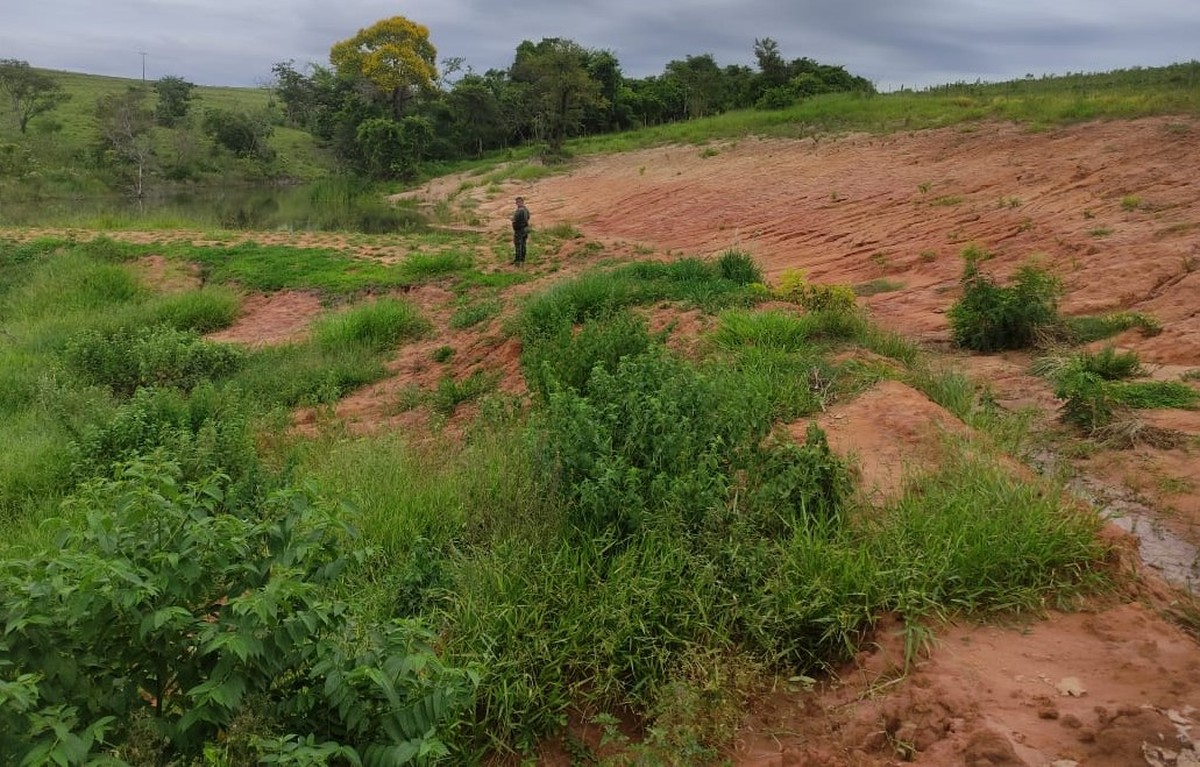 Polícia Ambiental utiliza monitoramento via satélite para multar em R$ 8 mil fazendeiro que degradou vegetações em área de preservação, em Martinópolis