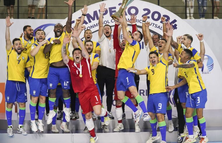 Brasil supera Argentina e conquista Copa América de futsal