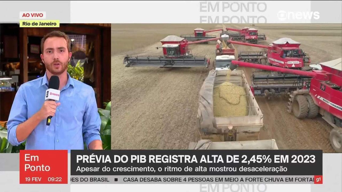 ‘Prévia do PIB’ do BC sinaliza desaceleração da economia em 2023, apesar de alta de 2,45% | Economia