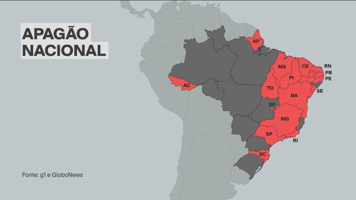 TCU vai fiscalizar governo e ONS por apagão que atingiu 25 estados e o DF em agosto de 2023