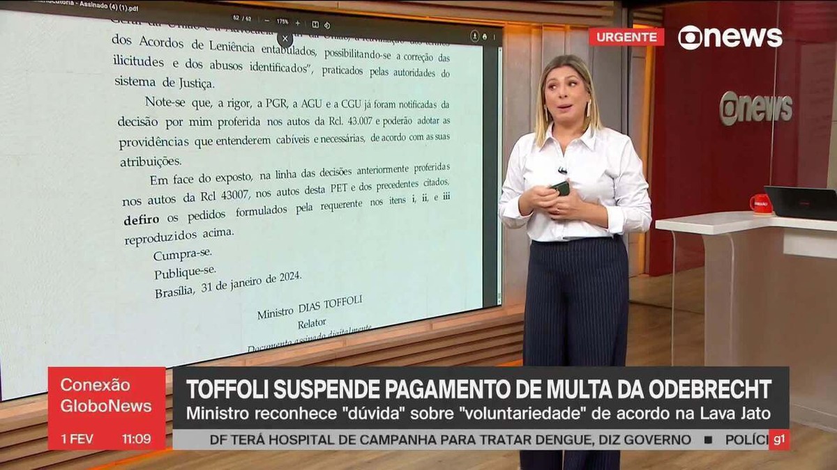 Toffoli suspende multas e autoriza Novonor, antiga Odebrecht, a renegociar acordo de leniência | Política