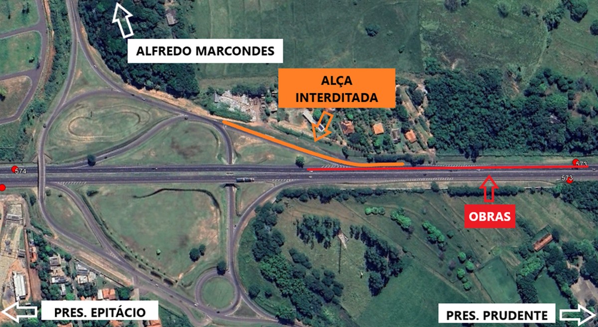 Três pontos do eixo principal da Rodovia Raposo Tavares passam por manutenção a partir desta quarta-feira, em Álvares Machado | Presidente Prudente e Região