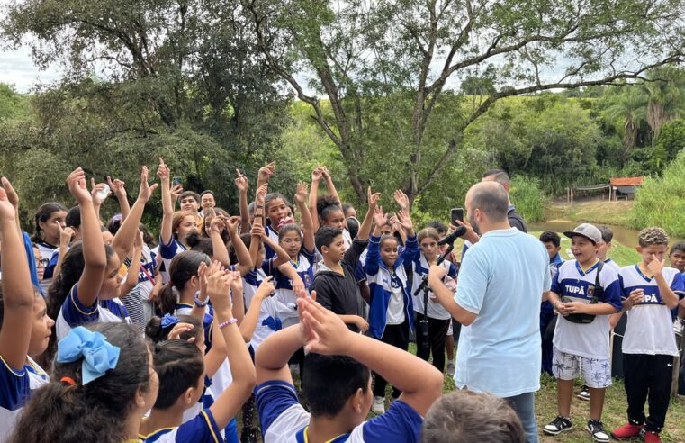 Alunos da rede pública participaram de atividades de educação ambiental