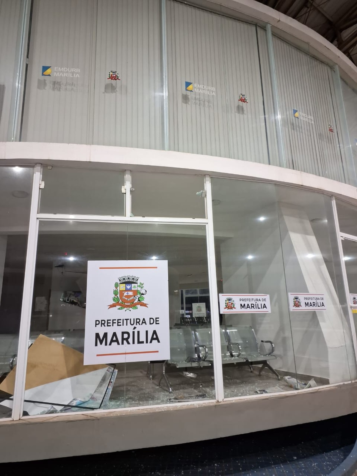 Homem é preso após destruir sala de espera da rodoviária de Marília | Bauru e Marília