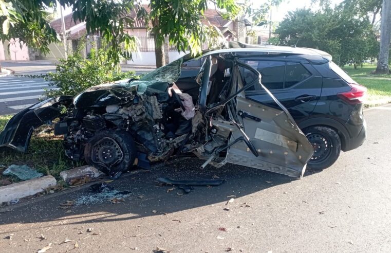 Homem é socorrido após fugir de hospital psiquiátrico e sofrer acidente com carro furtado em Jaú