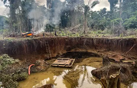 PF e ICMBio desativam garimpos ilegais que ameaçavam linhas de transmissão de energia no Pará. Foto: Polícia Federal/Divulgação