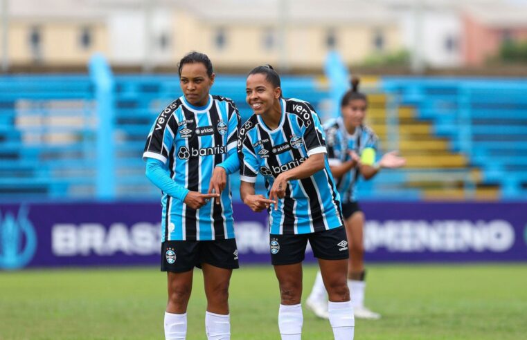 Grêmio goleia Avai/Kindermann por 6 a 0 no Brasileirão Feminino