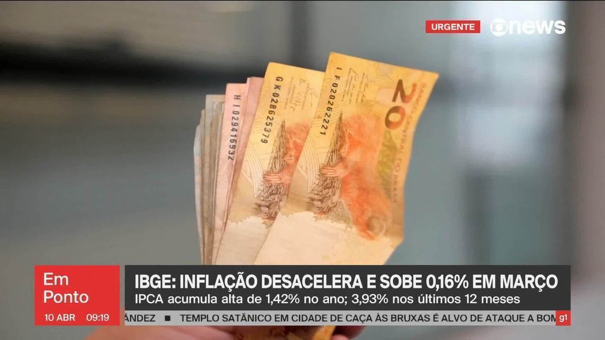 IPCA: preços sobem 0,16% em março, com alta de alimentos mais branda