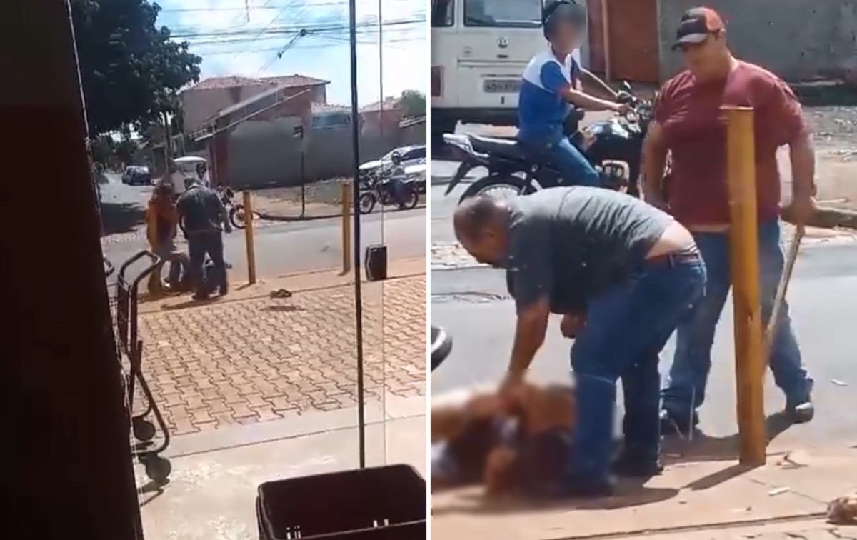 Pai e filho são presos por tentativa de homicídio após espancarem homem com pedaço de madeira; vídeo | Bauru e Marília