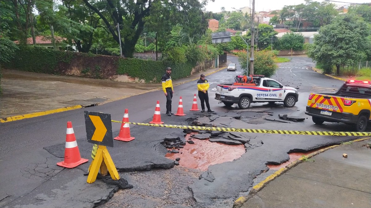 Temporal provoca alagamentos, queda de poste e deslizamento de terra, em Presidente Prudente | Presidente Prudente e Região