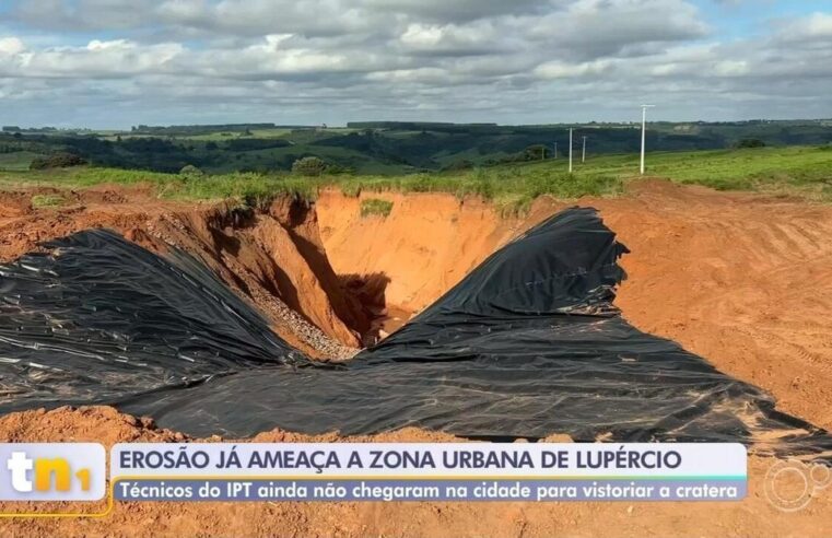 Vistoria técnica atribui cratera de 300 metros em Lupércio a falha em galeria pluvial | Bauru e Marília